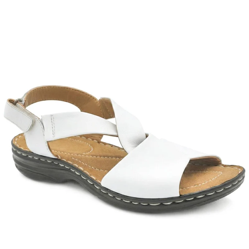 Casual Leather Touch-Fasten Sandals - KF41006 / 327 491