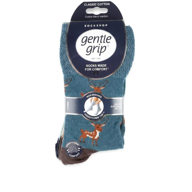 3-Pack Soft Top Socks - DAVJA27008 / 313 224