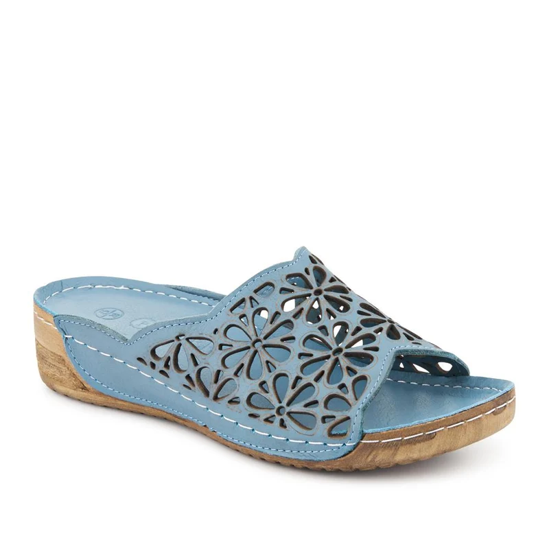 Breathable Cushioned Leather Mules - FLMI41000 / 327 607