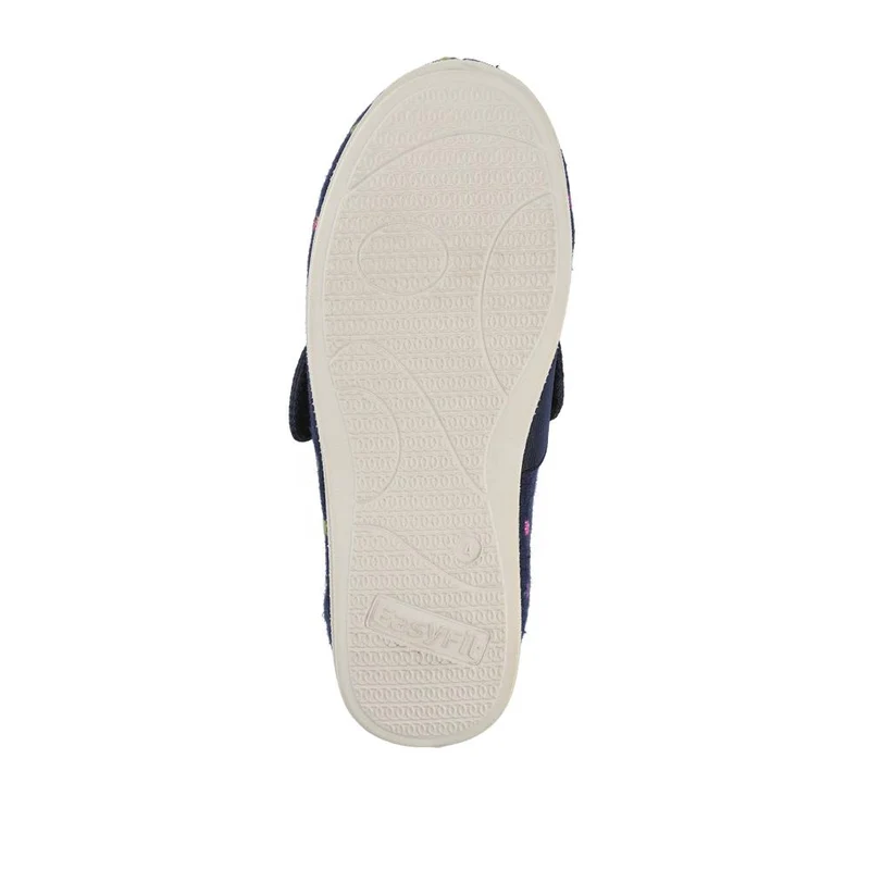 EasyFit Extra-Wide Touch-Fasten Slippers - ZINA / 327 936 - Navy