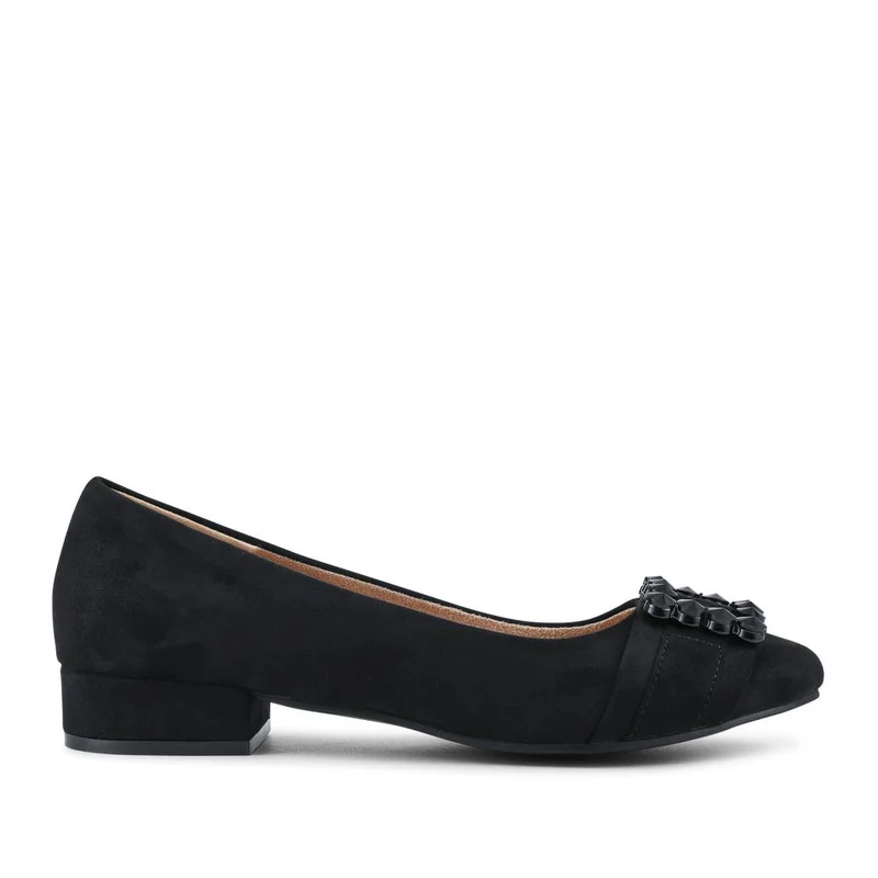 Lightweight Cushioned Block Heel Pumps - WBINS42060 / 327 861 - Black