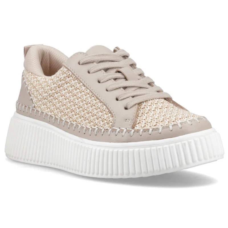 Hush Puppies Damen Haisley Woven Sneaker | Taupe