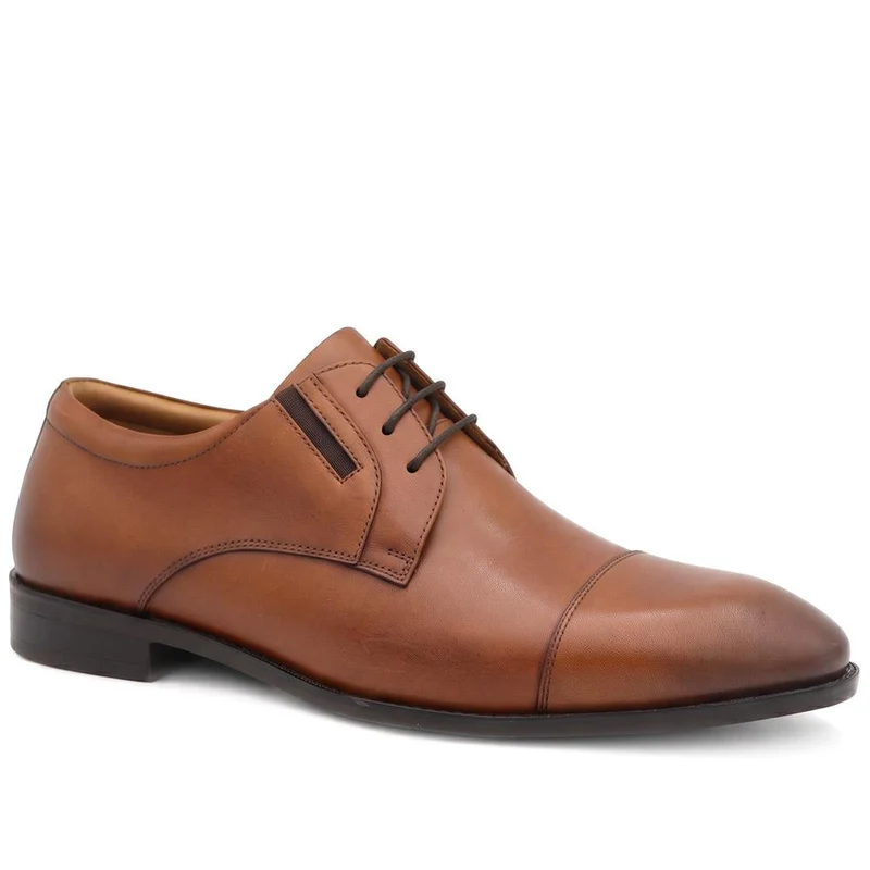 Wide Fit Smart Leather Oxford Shoes - PRFEM44011 / 330 382