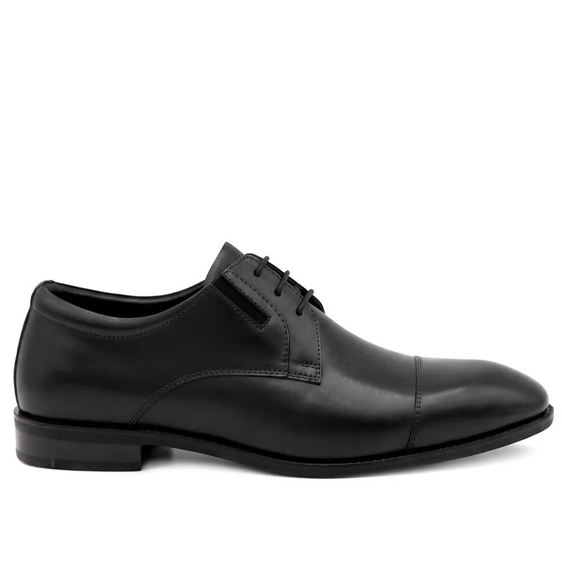 Wide Fit Smart Leather Oxford Shoes - PRFEM44011 / 330 382 - Black