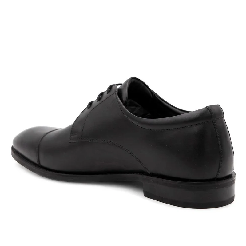 Wide Fit Smart Leather Oxford Shoes - PRFEM44011 / 330 382 - Black