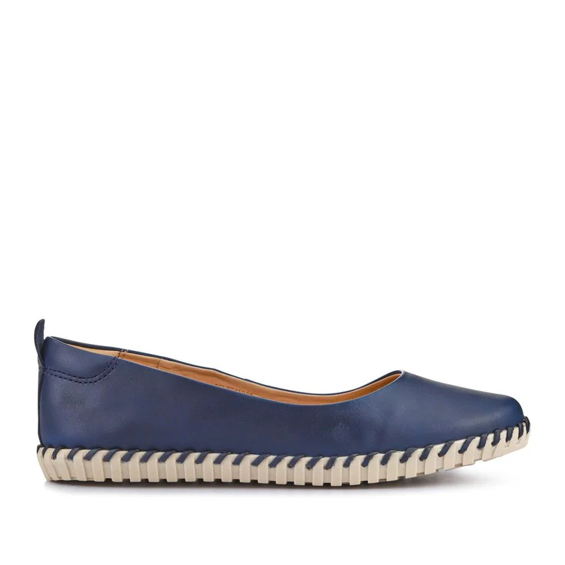 Lightweight Leather Pumps - BELBT41001 / 327 496 - Navy