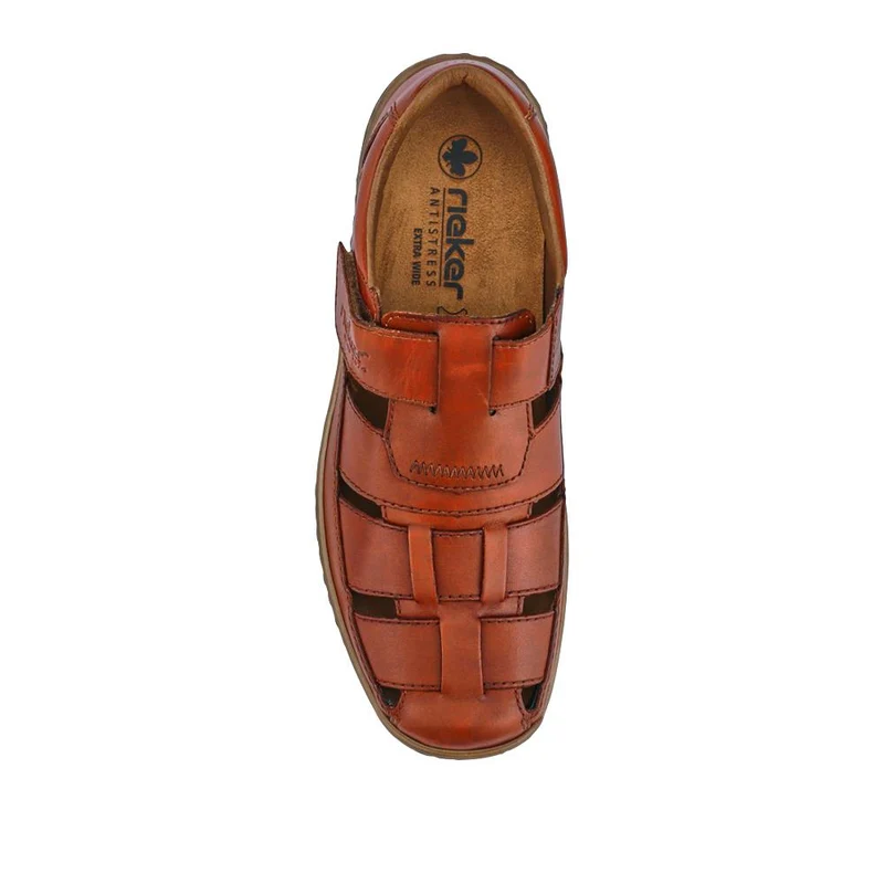 Breathable Leather Touch-Fasten Shoes - RKR41531 / 326 938 - Tan