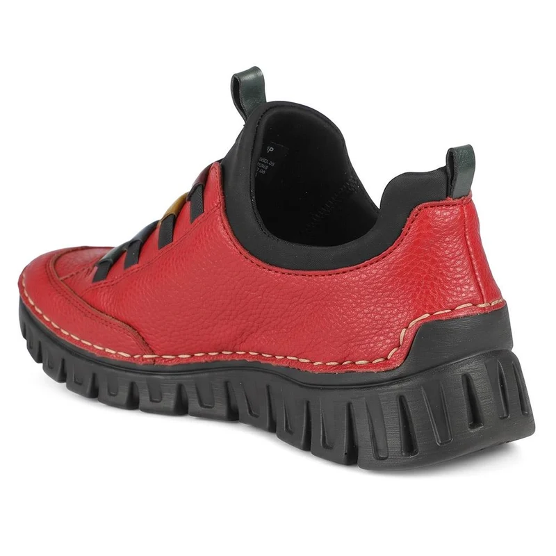Rieker Slip On Elasticated Shoes - RKR44526 / 330 316 - Red