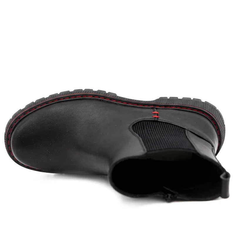 Bellissimo Chunky Slip On Chelsea Boots - BELWOIL44008 / 330 083 - Black