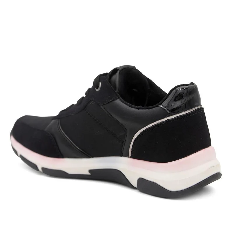 Lightweight Water Resistant Lace Up Trainers - WBINS44037 / 329 870 - Black