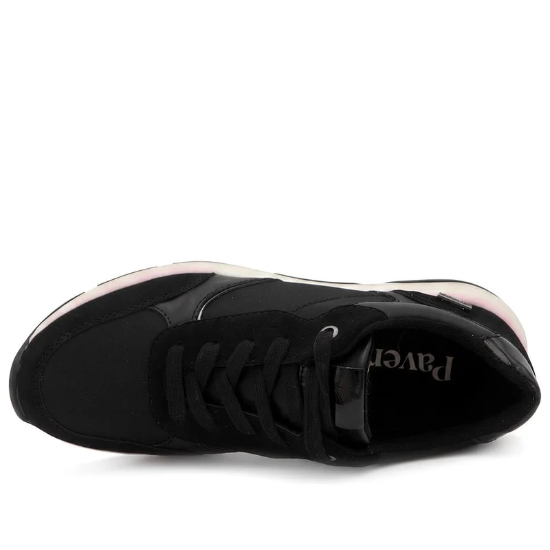 Lightweight Water Resistant Lace Up Trainers - WBINS44037 / 329 870 - Black