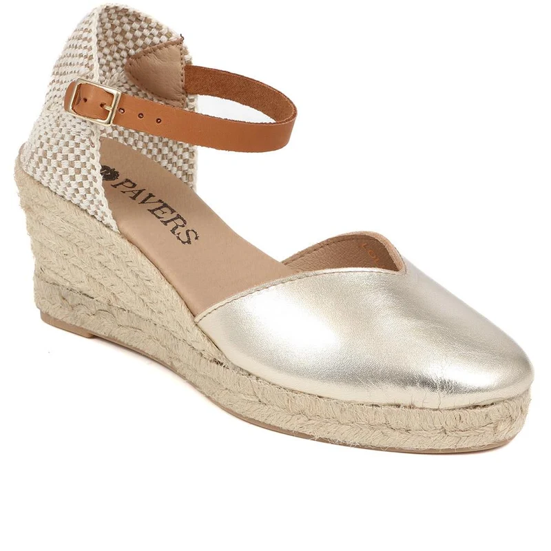 Adjustable Espadrille Sandals - LOLLA39001 / 326 331