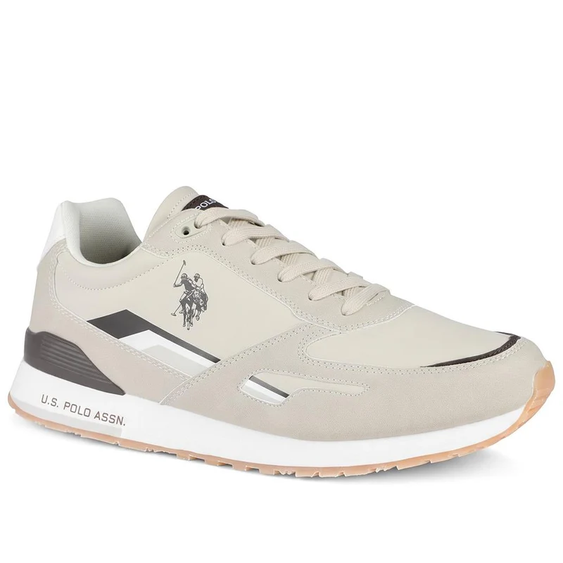US POLO ASSN Flexible Lace Up Trainers - USPOL44011 / 329 891 - Beige