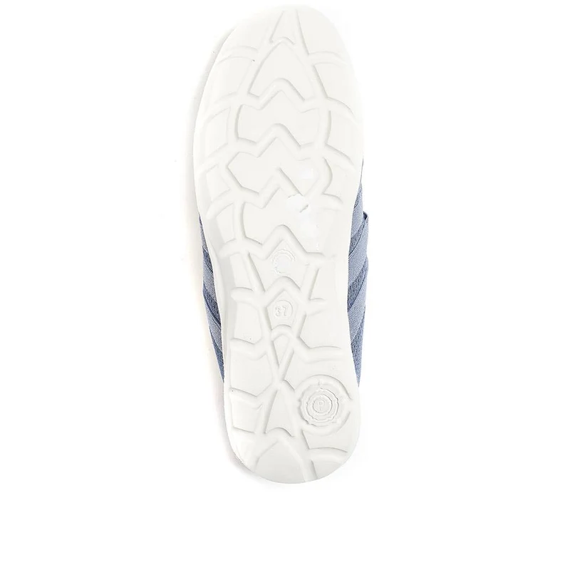Leather Slip-On Shoes - BRK24000 / 308 245 - Denim