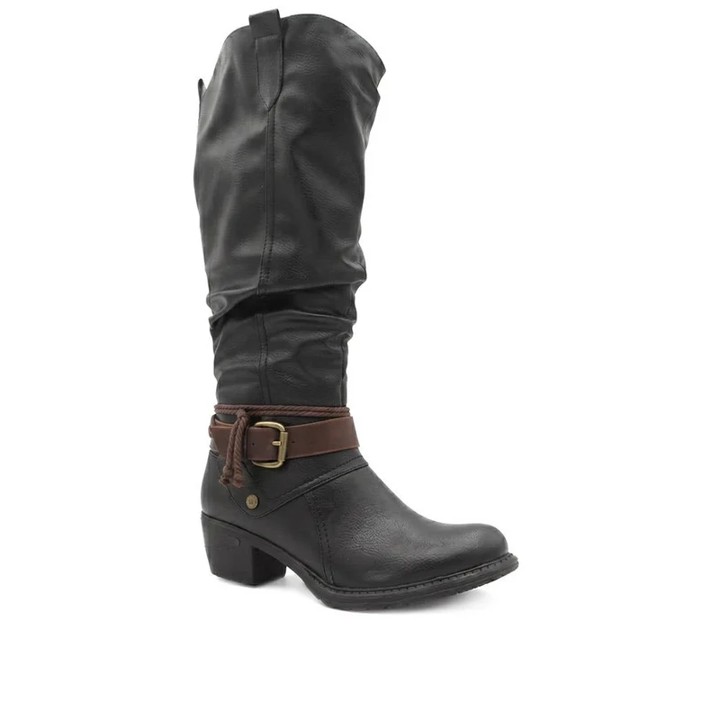 Warm Lined Extra Wide Calf Long Boots - WBINS44041 / 329 999