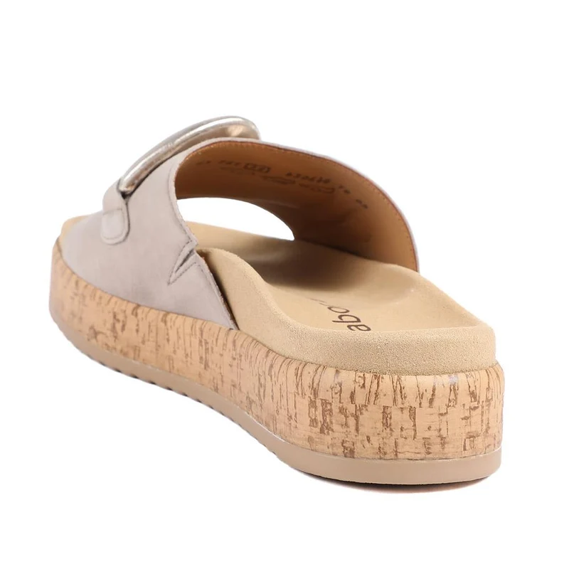 Gabor Leather Platform Sandals - GAB43004 / 328 670 - Natural