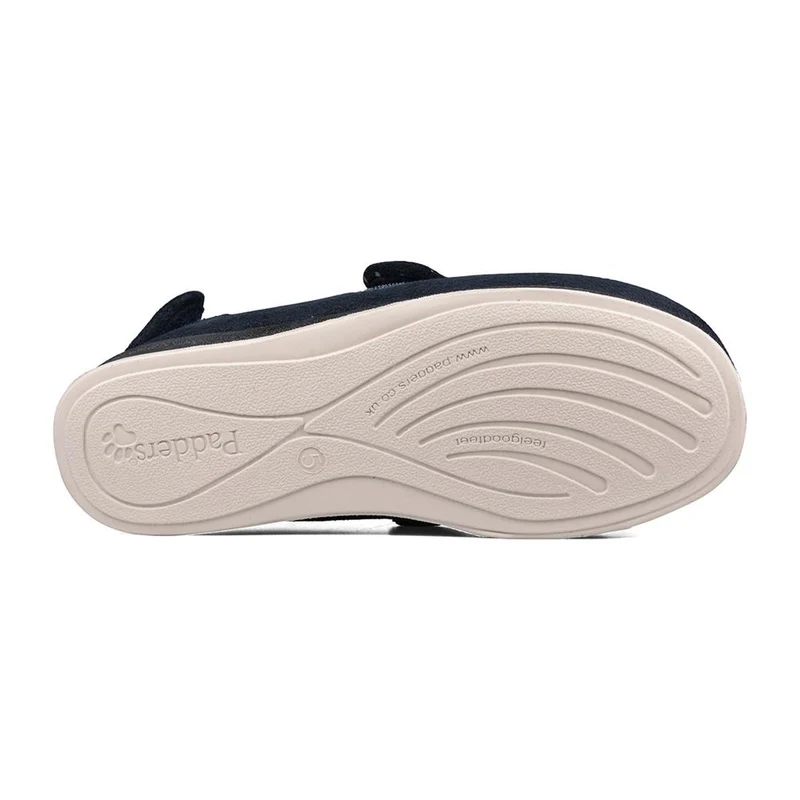 Padders + Ladies Slippers 2E Fit Vulcanised - ENFOLD - Enfold / null - Navy