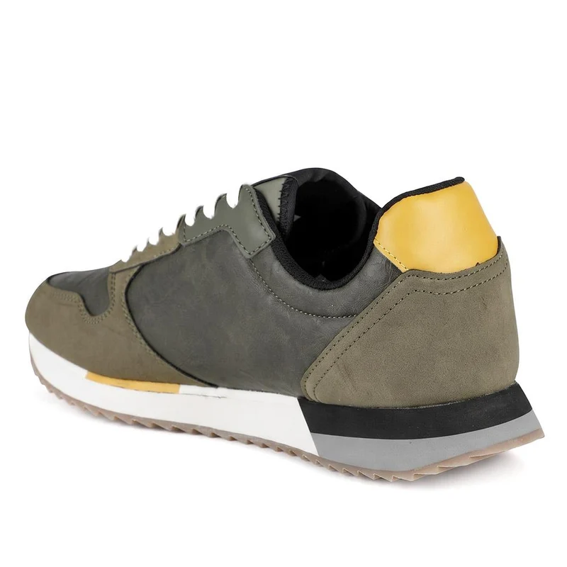 US POLO ASSN Cushioned Sole Lace Up Trainers - USPOL43008 / 330 393 - Olive
