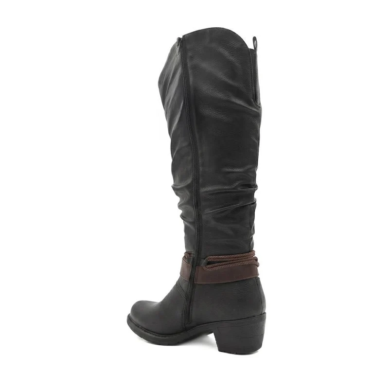Warm Lined Extra Wide Calf Long Boots - WBINS44041 / 329 999 - Black