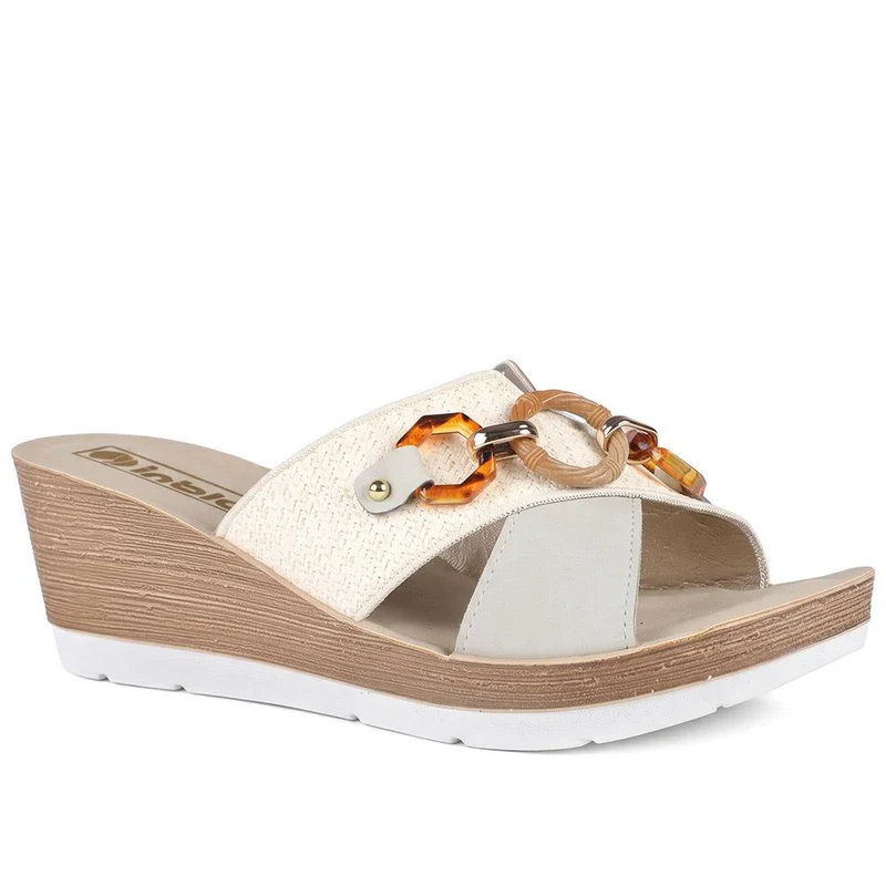 Inblu Art Wedge Heel Strappy Sandals - INB43061 / 330 711