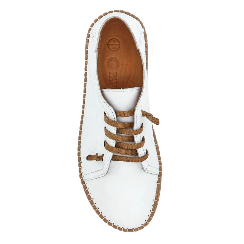 Leather Elasticated Shoes - METIN41013 / 327 303 - White