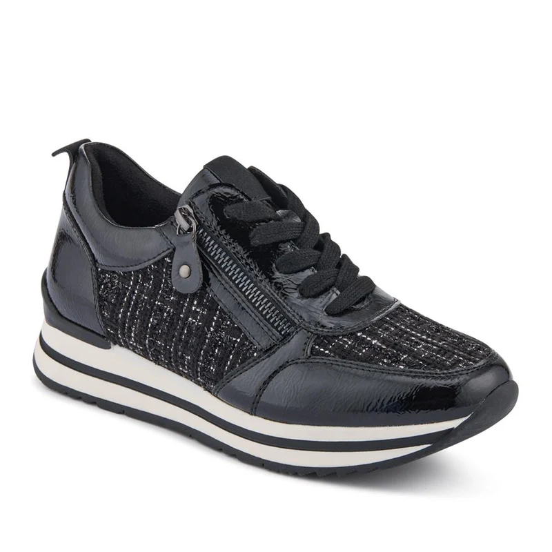 Zip-Up Laced Floral Trainers - WBINS39070 / 325 159