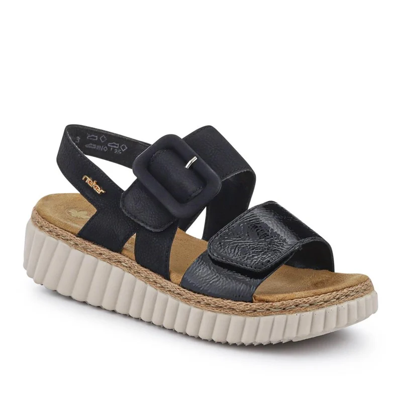 Wide-Fit Cushioned Wedge Sandals - RKR41539 / 327 288