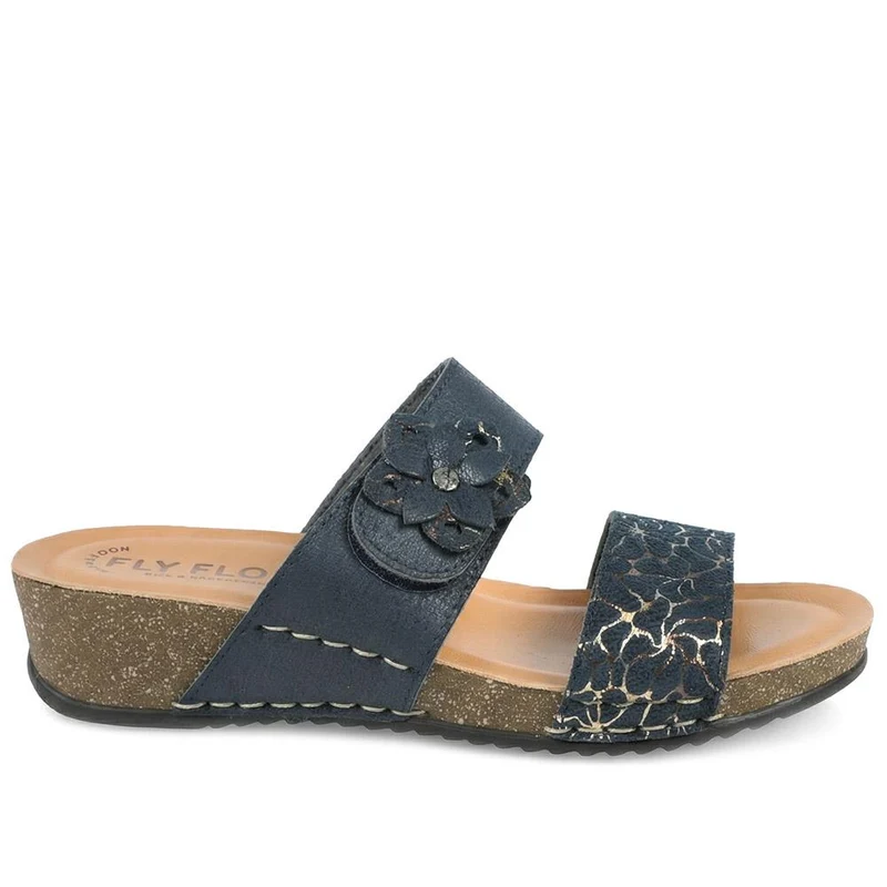 Fly Flot Adjustable Fasten Strappy Sandals - FLY43021 / 328 653 - Navy