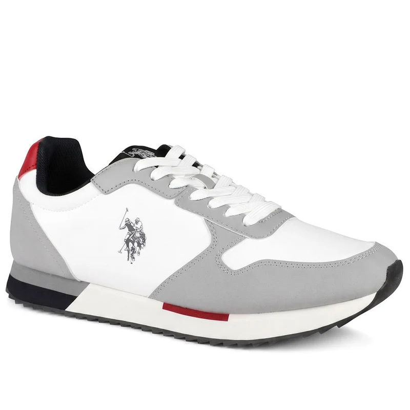 US POLO ASSN Two Tone Sporty Lace Up Trainers - USPOL43006 / 330 392 - Grey