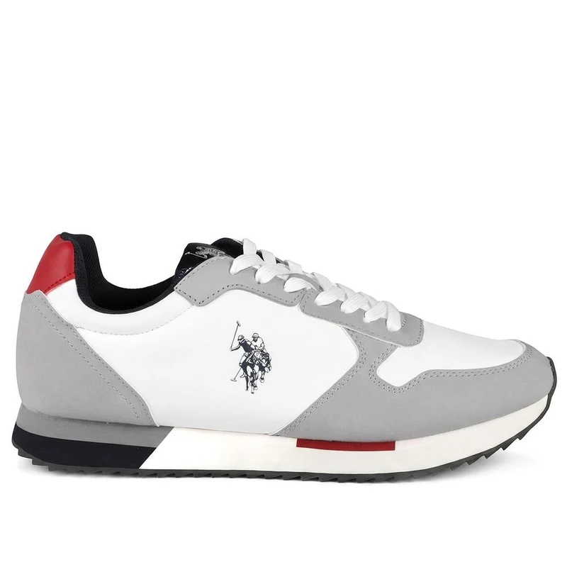 US POLO ASSN Two Tone Sporty Lace Up Trainers - USPOL43006 / 330 392 - Grey