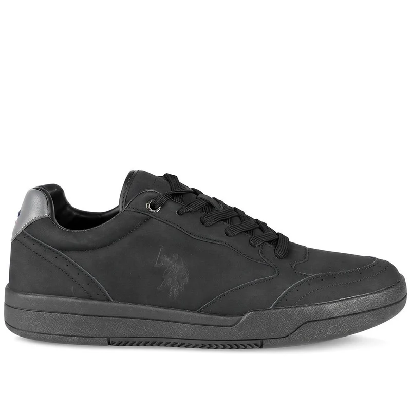 US POLO ASSN Faux Suede Lace Up Trainers - USPOL43004 / 330 391 - Black