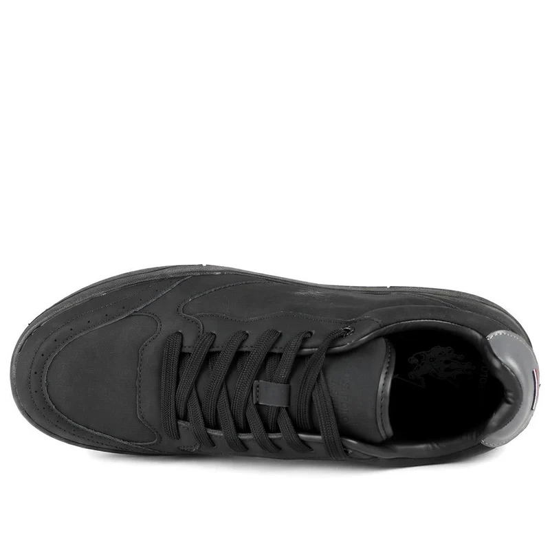 US POLO ASSN Faux Suede Lace Up Trainers - USPOL43004 / 330 391 - Black
