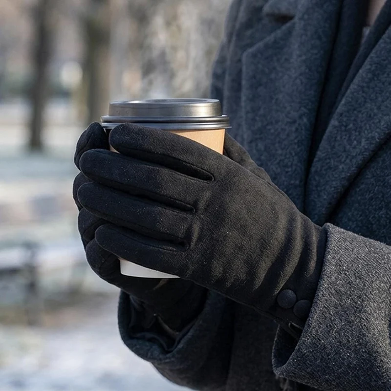 Warm Long Winter Gloves - YIWU44002 / 329 883 - Black