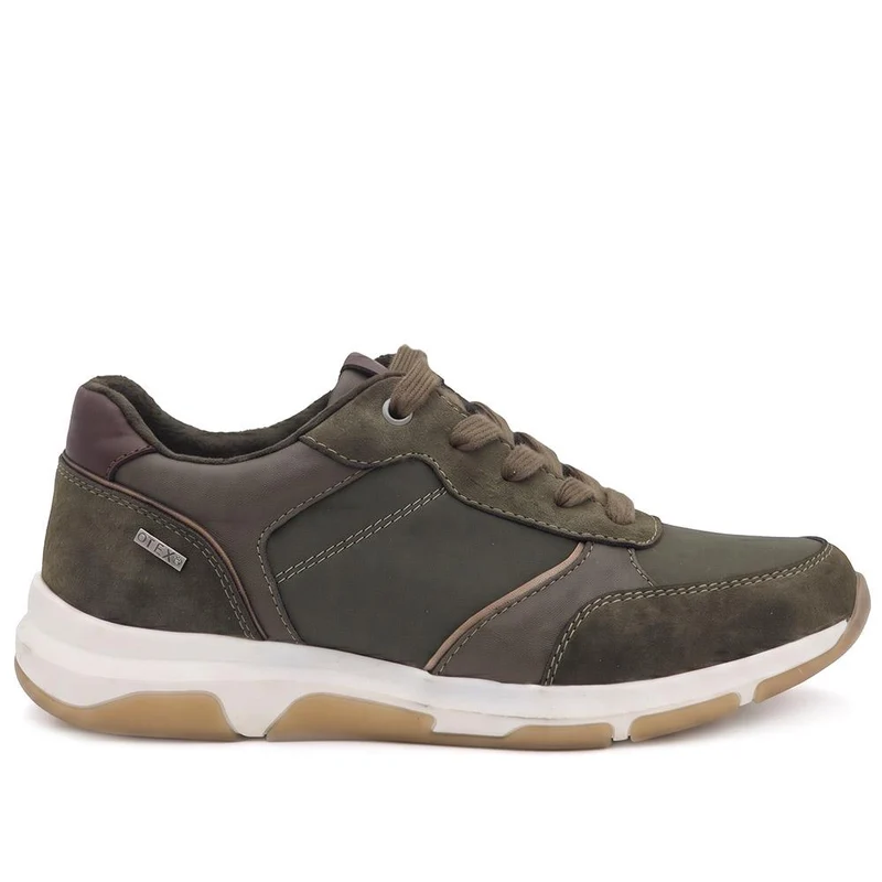 Lightweight Water Resistant Lace Up Trainers - WBINS44037 / 329 870 - Olive