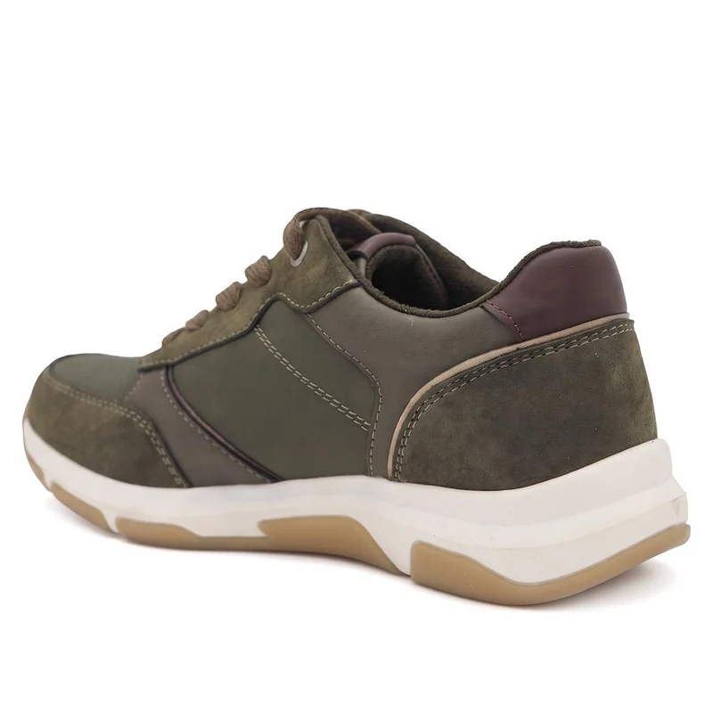 Lightweight Water Resistant Lace Up Trainers - WBINS44037 / 329 870 - Olive