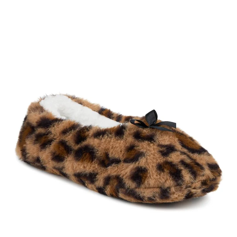 Warm Lined Slipper Socks With Bow Detail - YIWU42002 / 328 138