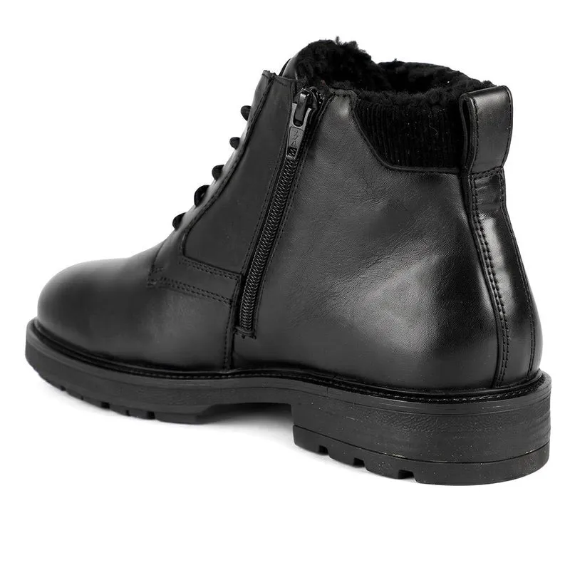 Wide Fit Smart Leather Lace Up Boots - RNB44000 / 330 105 - Black