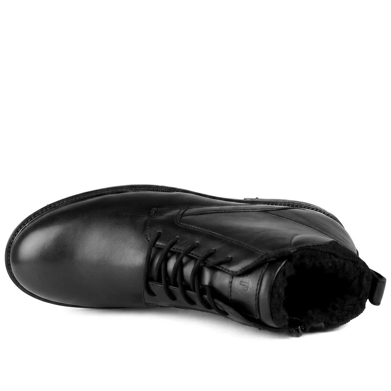 Wide Fit Smart Leather Lace Up Boots - RNB44000 / 330 105 - Black