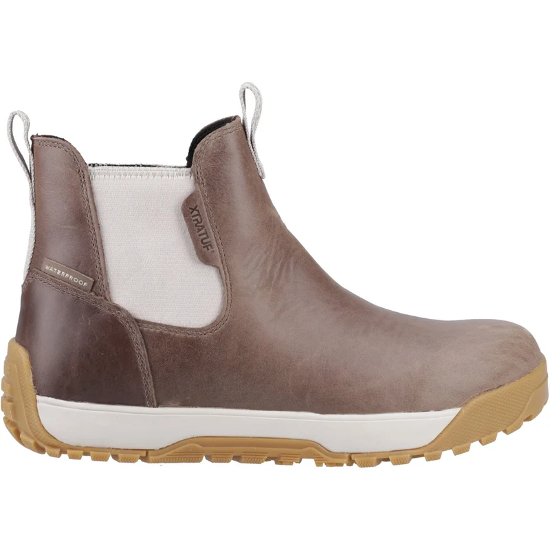 Xtratuf Damen-Ankle-Deckstiefel aus Leder | Stein