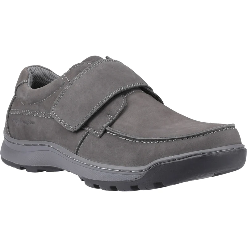 Hush Puppies Casper Classic Herrenschuhe mit Klettverschluss | Grau