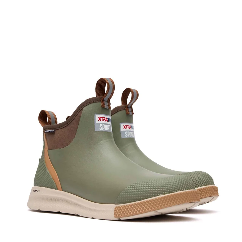 Xtratuf Herren-Ankle-Deckstiefel Sport | Oliv