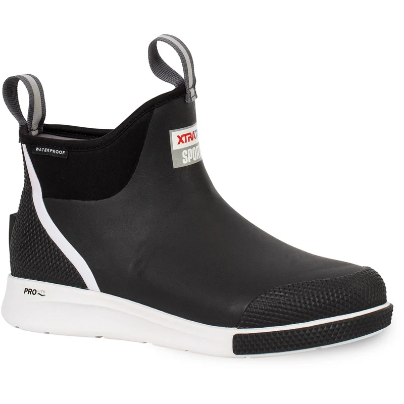 Xtratuf Herren-Ankle-Deckstiefel Sport | Schwarz