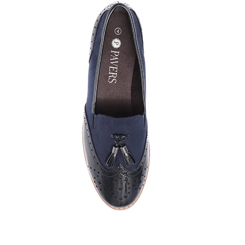Tassel Loafers - JANSP26017 / 310 349 - Navy