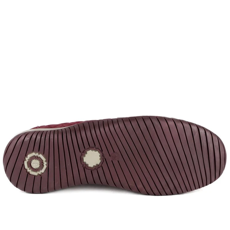 Wide Fit Quilted Upper Comfort Pumps - BRK44004 / 329 756 - Burgundy