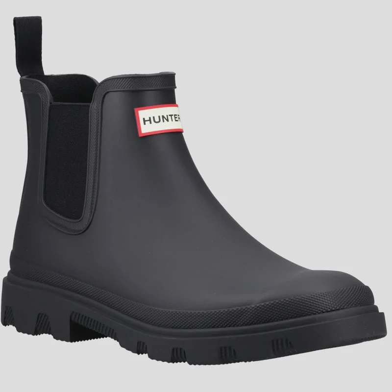 Hunter Frauenregen Chelsea Stiefel | Schwarz