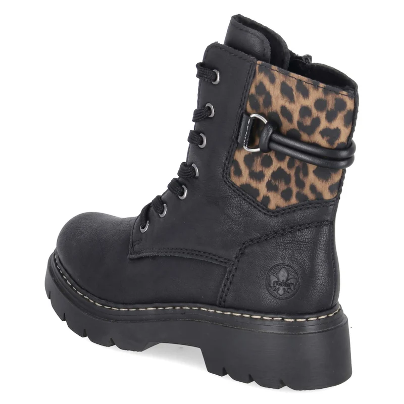 Schnürboots Schwarz