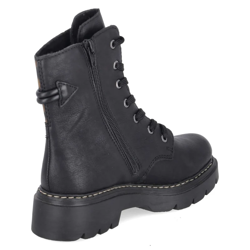 Schnürboots Schwarz