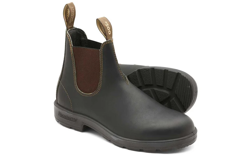 Blundstone Unisex 500 Originals Vollnarbenleder Chelsea Stiefel | Kräftiges Braun