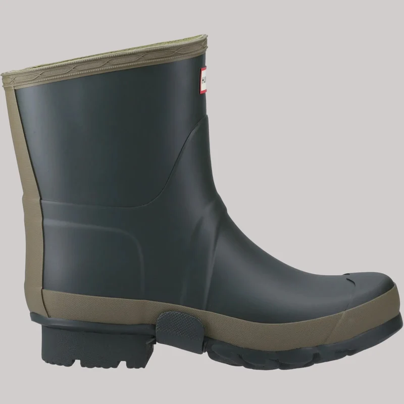 Hunter Herren-Gardener-Kurzgummistiefel | Dunkelolivgrün