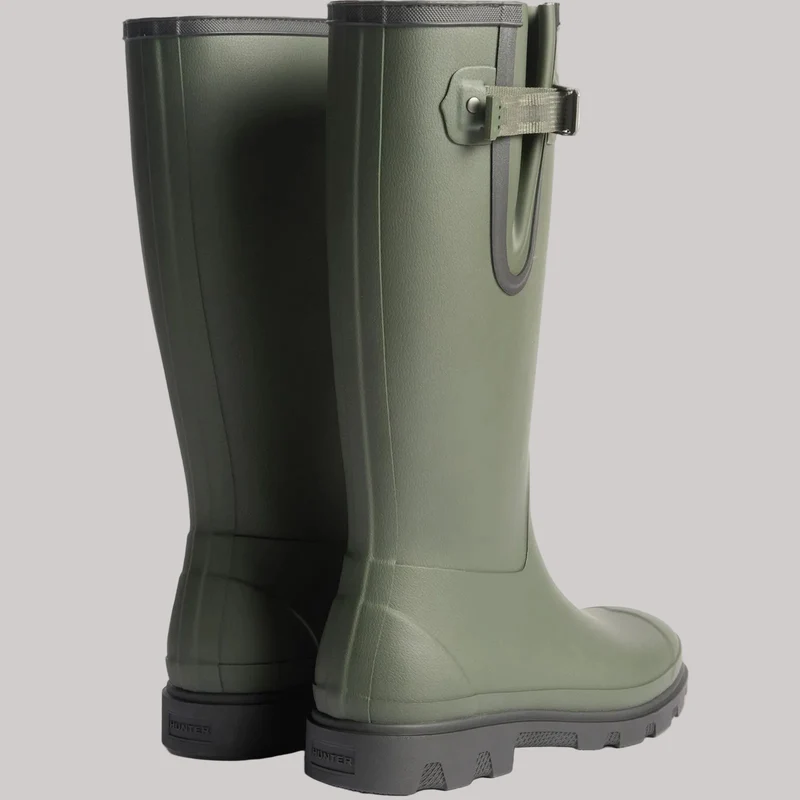 Hunter Herren-Stiefel Field Downpour, verstellbar | Dunkeloliv/Schwarz